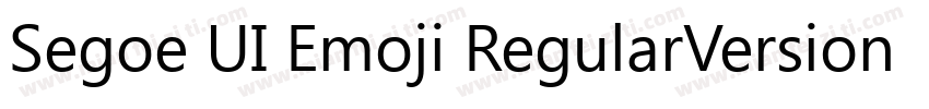 Segoe UI Emoji RegularVersion 140字体转换